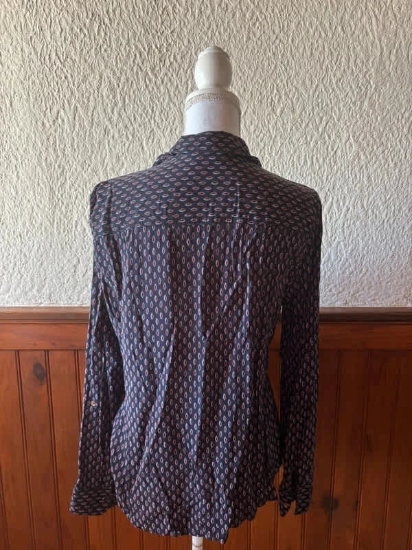Vloeibare blouse met geometrische patronen - Bréal - Maat 2XL / 44 – photo 3
